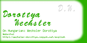 dorottya wechsler business card